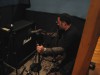 Operatic at CanAm 2005: Trever miking guitar amps