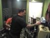 Viva Death at Kingsize Soundlabs 2008: Scott plays while Trever dials in the guitar sound