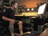 Viva Death at Kingsize Soundlabs 2008: Chad stares at a computer screen in Studio B